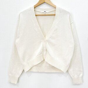 UNIQLO Women's Cream Knit Cardigan Size S